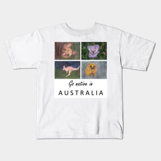 Go native in Australia Kids T-Shirt